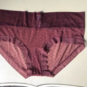 Lacy maroon aerie undies